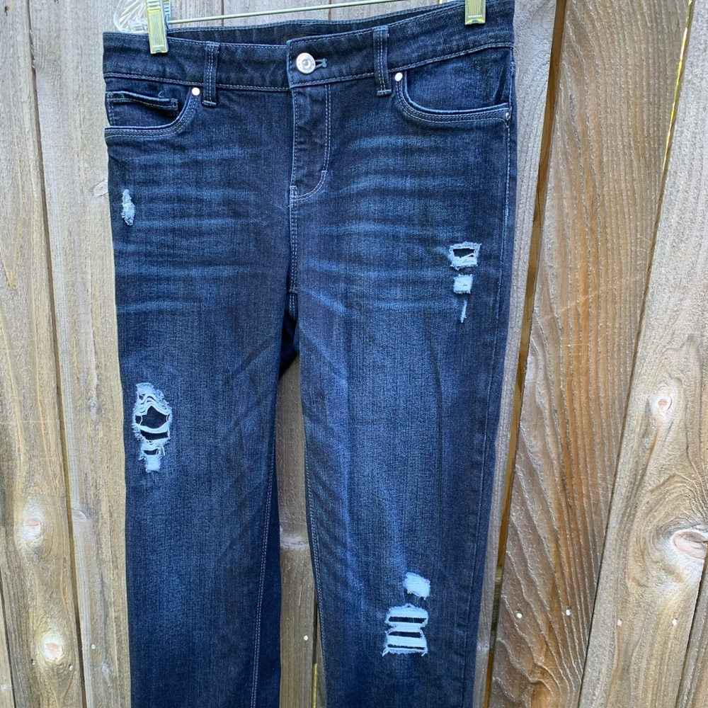 White House Black Market Straight Cropped Jeans